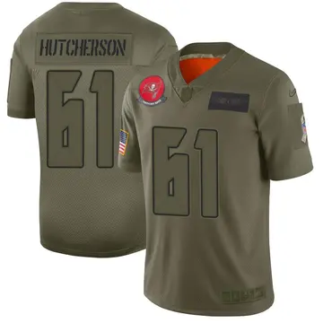 Nike Sadarius Hutcherson Men's Limited Tampa Bay Buccaneers Camo 2019 Salute to Service Jersey