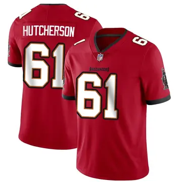 Nike Sadarius Hutcherson Men's Limited Tampa Bay Buccaneers Red Team Color Vapor Untouchable Jersey