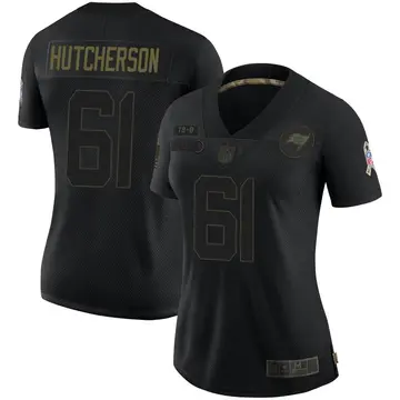 Nike Sadarius Hutcherson Women's Limited Tampa Bay Buccaneers Black 2020 Salute To Service Jersey