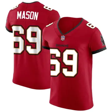 Nike Shaq Mason Men's Elite Tampa Bay Buccaneers Red Vapor Jersey