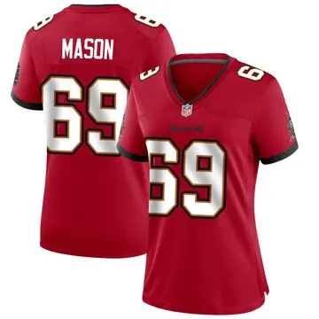 Nike Shaq Mason Women's Game Tampa Bay Buccaneers Red Team Color Jersey