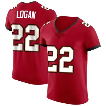 Nike T.J. Logan Men's Elite Tampa Bay Buccaneers Red Vapor Jersey