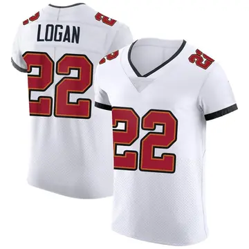 Nike T.J. Logan Men's Elite Tampa Bay Buccaneers White Vapor Jersey