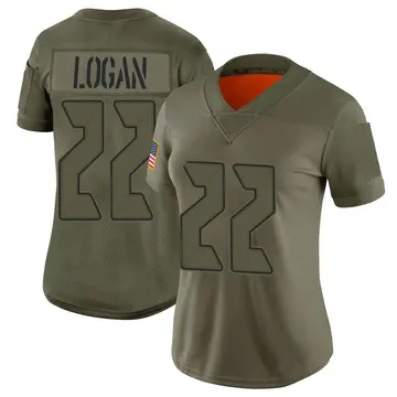 Nike T.J. Logan Women's Limited Tampa Bay Buccaneers Camo 2019 Salute to Service Jersey