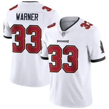 Nike Troy Warner Youth Limited Tampa Bay Buccaneers White Vapor Untouchable Jersey