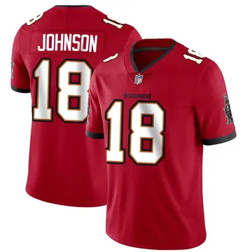 Nike Tyler Johnson Men's Limited Tampa Bay Buccaneers Red Team Color Vapor Untouchable Jersey