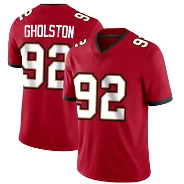 Nike William Gholston Men's Limited Tampa Bay Buccaneers Red Team Color Vapor Untouchable Jersey