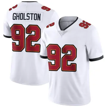 Nike William Gholston Men's Limited Tampa Bay Buccaneers White Vapor Untouchable Jersey