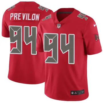 Nike Willington Previlon Men's Limited Tampa Bay Buccaneers Red Color Rush Jersey