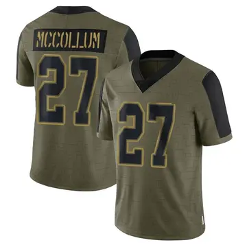 Nike Zyon McCollum Youth Limited Tampa Bay Buccaneers Olive 2021 Salute To Service Jersey